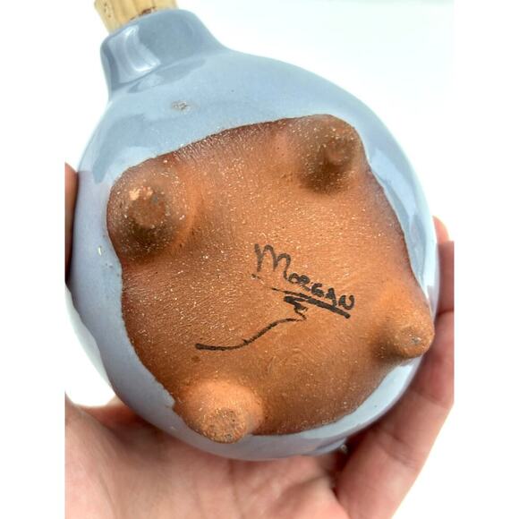 VTG Pig Morgan Ceramic Pottery Shaker Gray Glaze Kitsch - Picture 5 of 16